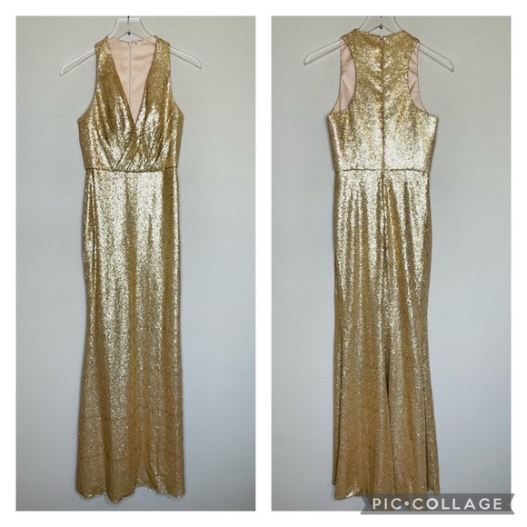 Bari Jay gold sequin dress - Picture 2 of 11